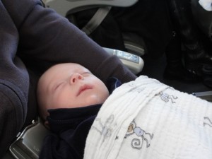 Baby on a plane