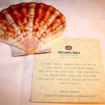 A Shell With a Quote Instead of Chocolate on Your Pillow