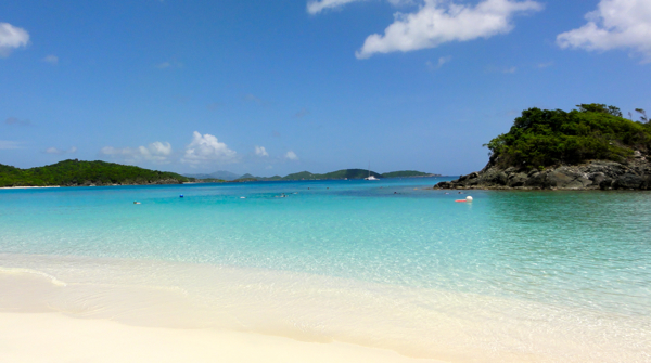 Trunk Bay, St. John, USVI caribbean beach
