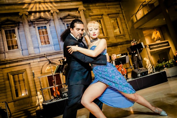 Tango dancers at World Malbec Day at the Metropolitan Museum of Art