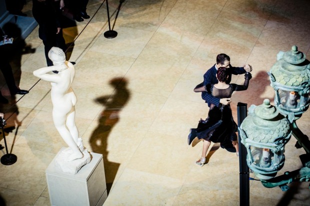 The the Charles Engelhard Court in the American Wing really is the best place to tango at the Met.