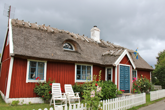 A traditional house in Kivik, Sweden. I love the thatched roof!