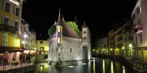 Annecy’s Palais de l’Isle: Night and Day