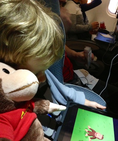 Thank you Curious George for helping my son get through two 8-hour flights!