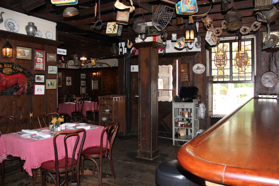 The tavern room at the Red Lion Inn