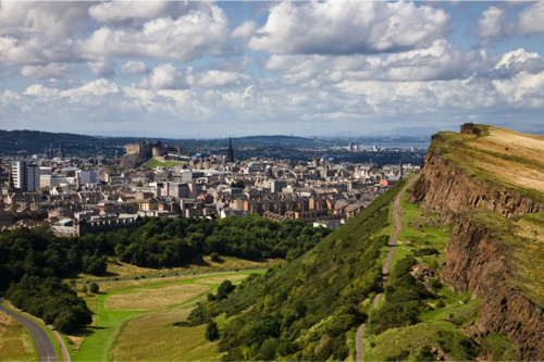 What a view of Edinburgh!